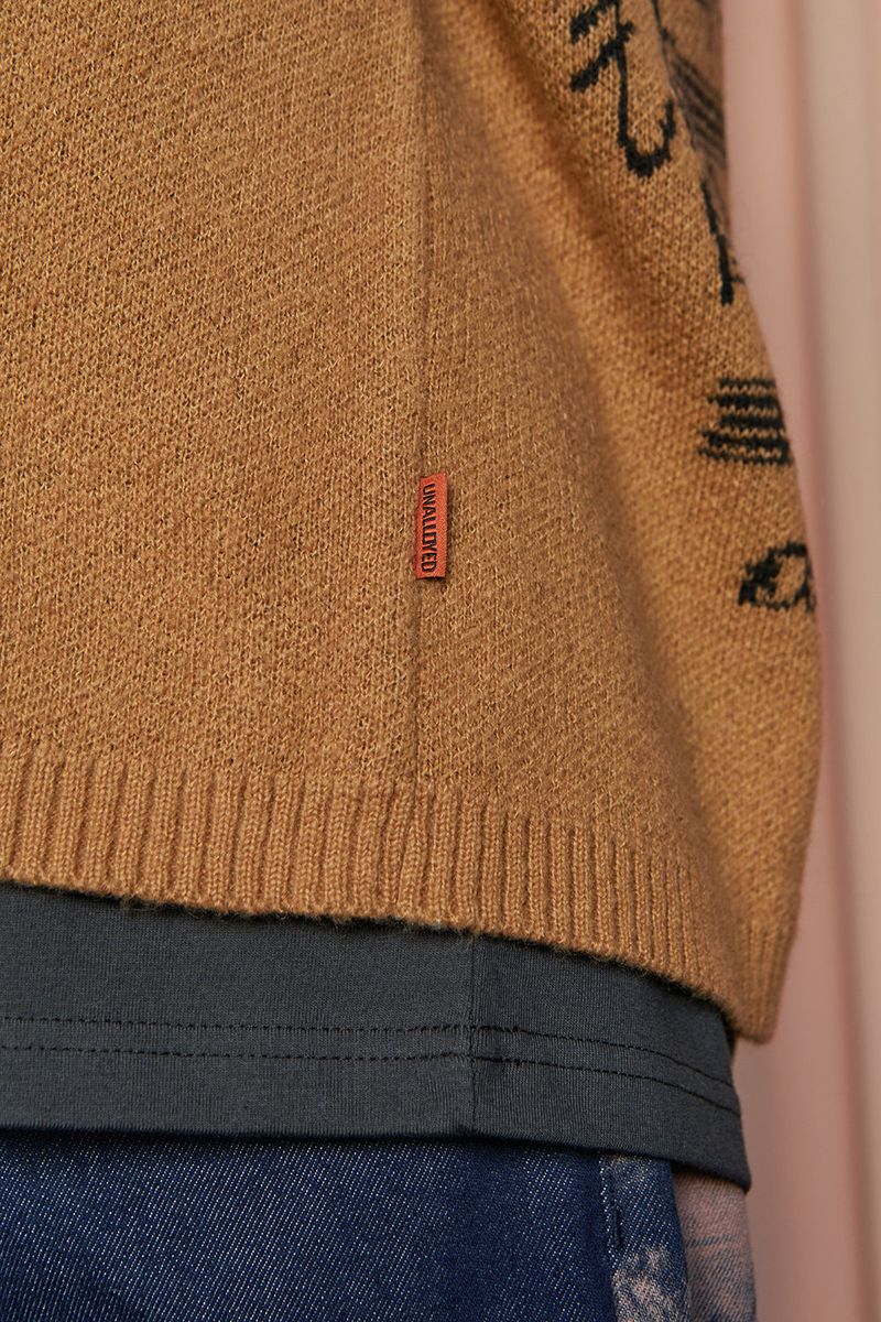 U SHEET MUSIC KNIT / CAMEL