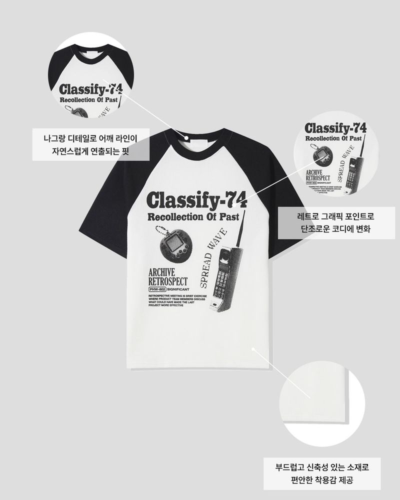 Ragiv Graphic Raglan Knit Short Sleeve