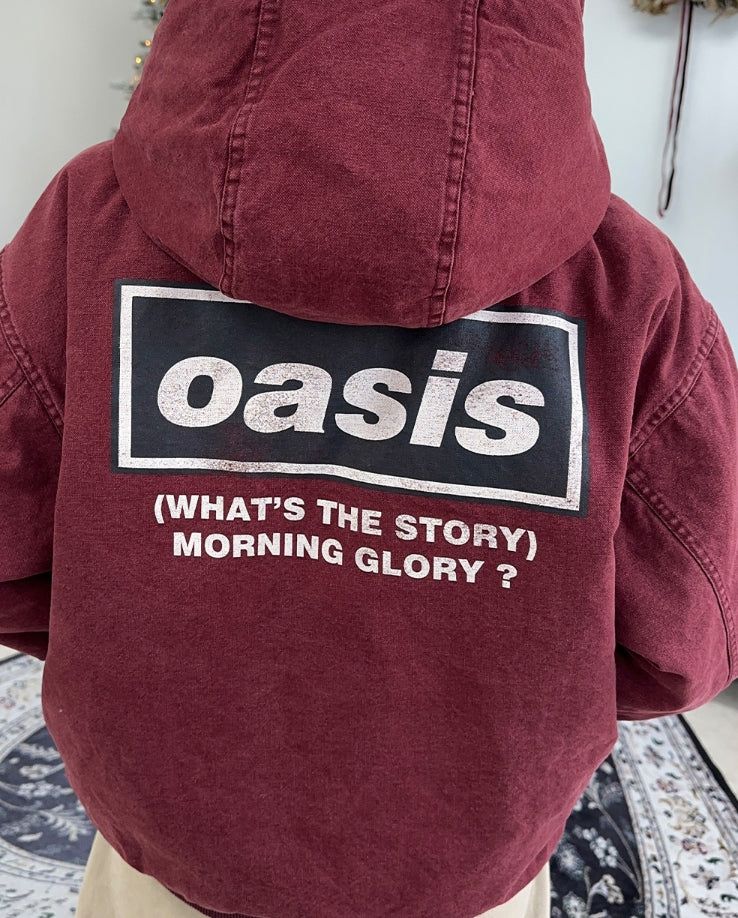 Verus Vintage Quilted Hooded Jumper