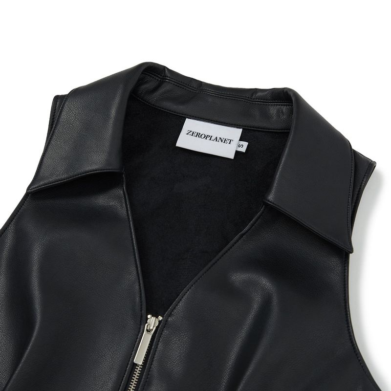 ダイアンレザーミニドレス / Diane Leather Mini Dress [BLACK]