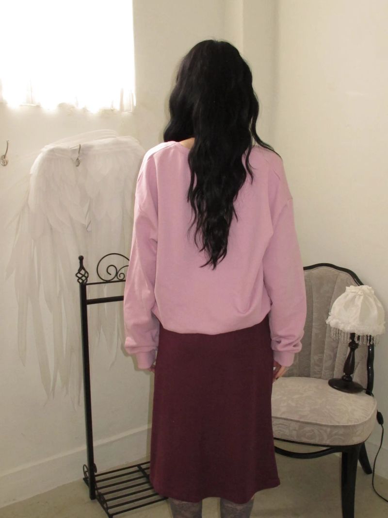 Deep U-Neck Sweatshirt