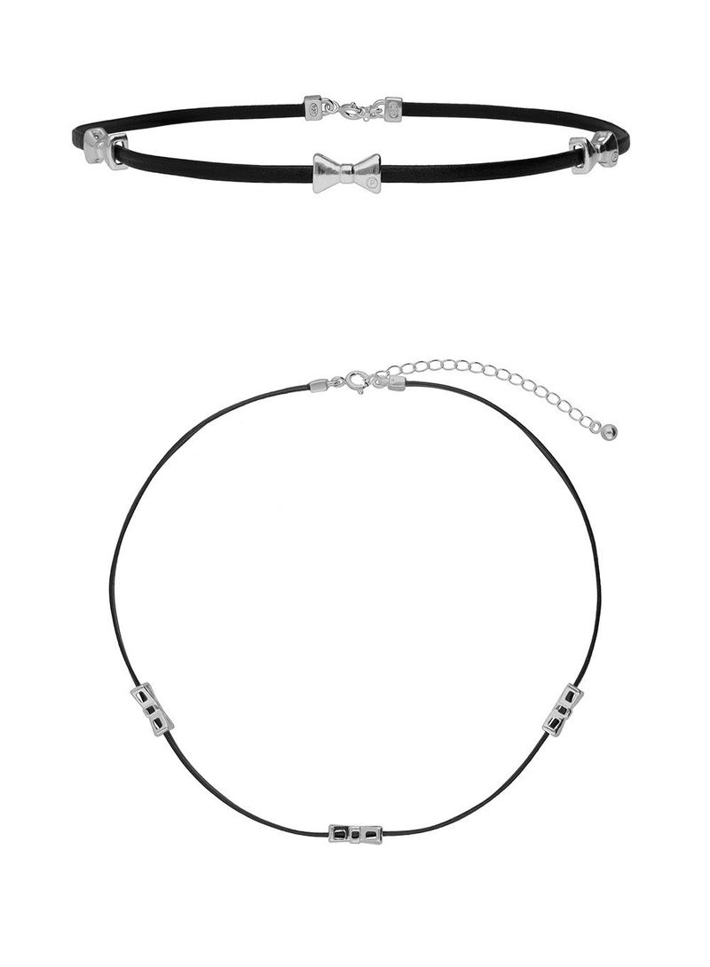 [MADE] Capsule02 3 Ribbon Leather Strap Chocker