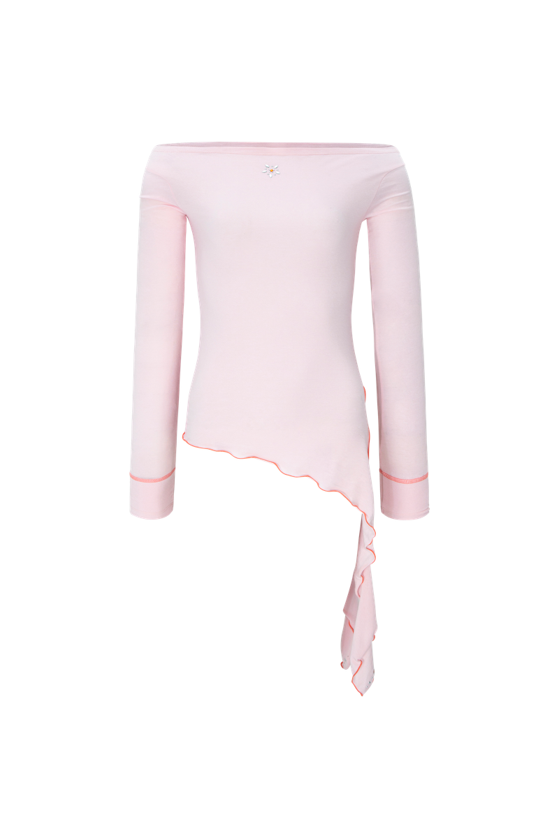 MINJIENA（ミンジエナ）の「Star unbalance top pink（Tops）」