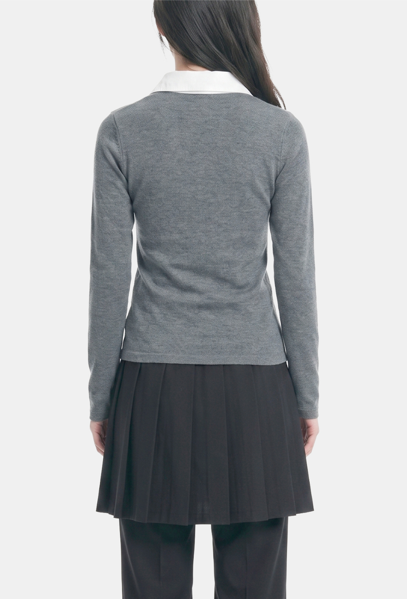 Marlowe Drape Neck Knit Top