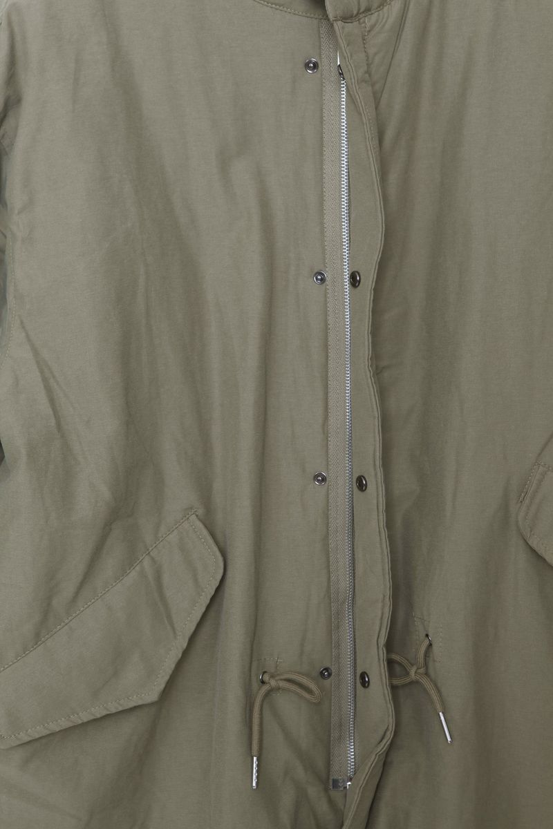 Long bomber padded jacket