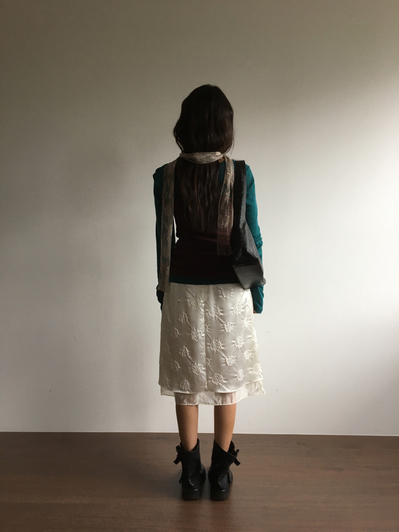Reverse Rose Skirt (2color)