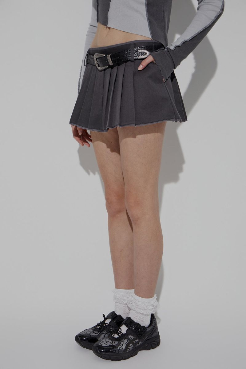 CHINO PLEATS SKIRT