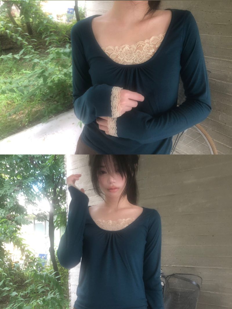 ZELENA（ゼレナ）の「ヴィンテッド レース Tシャツ（トップス）」