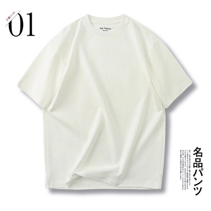 UNITY（ユニティ）の「Men's summer loose casual round neck short sleeved T-shirt men's white（Tops）」