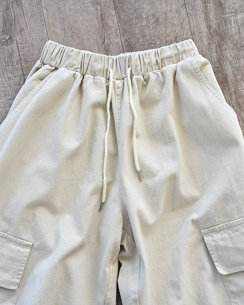 SPM PEACH COTTON CARGO PANTS
