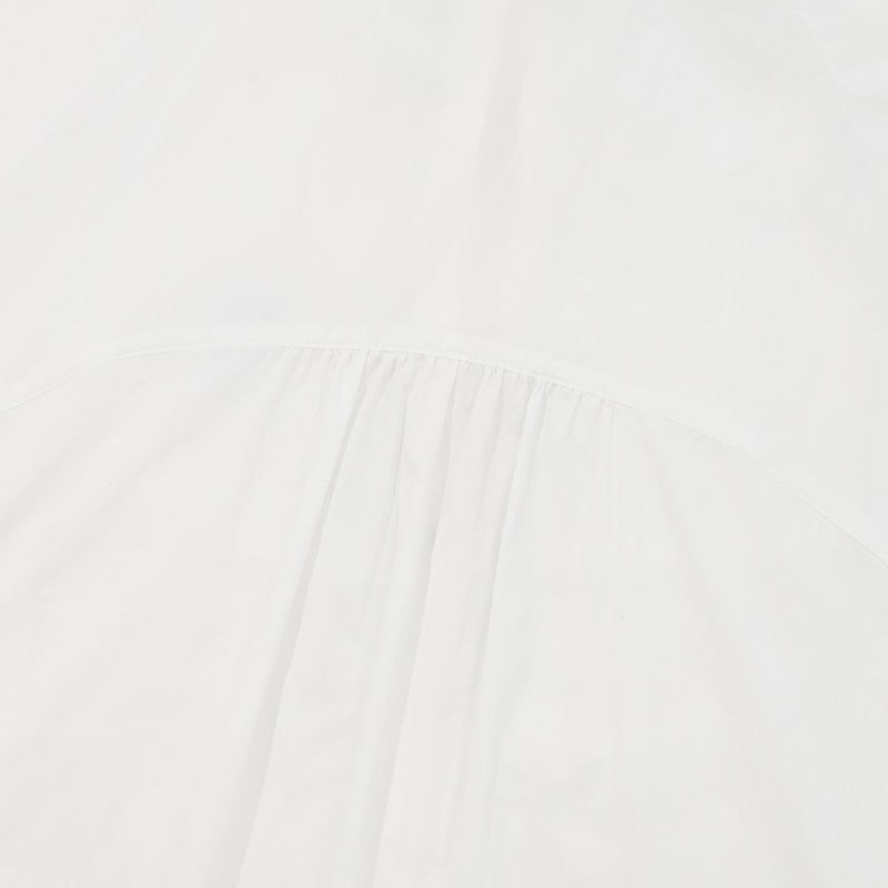 CHERRY STRING SHIRRING WINDBREAKER [WHITE]