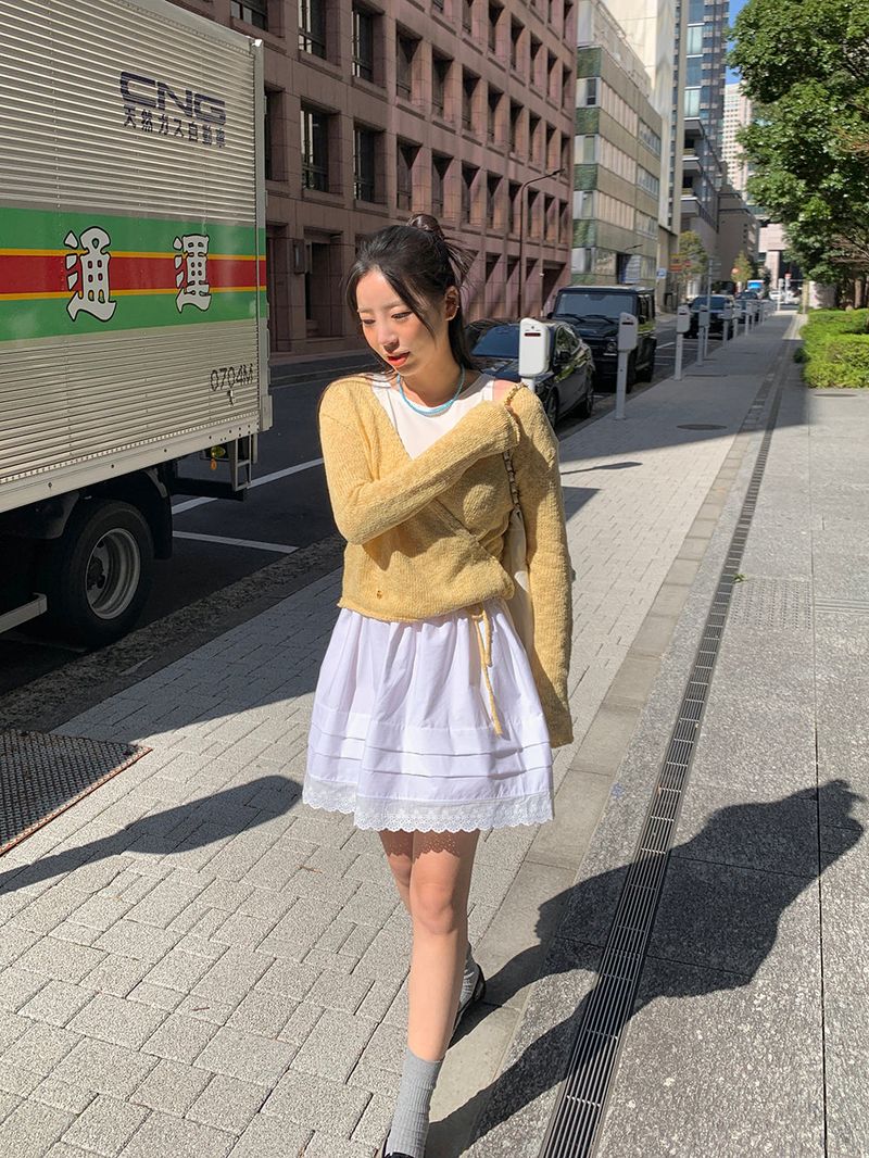 [MADE] Epo Lace Mini Skirt