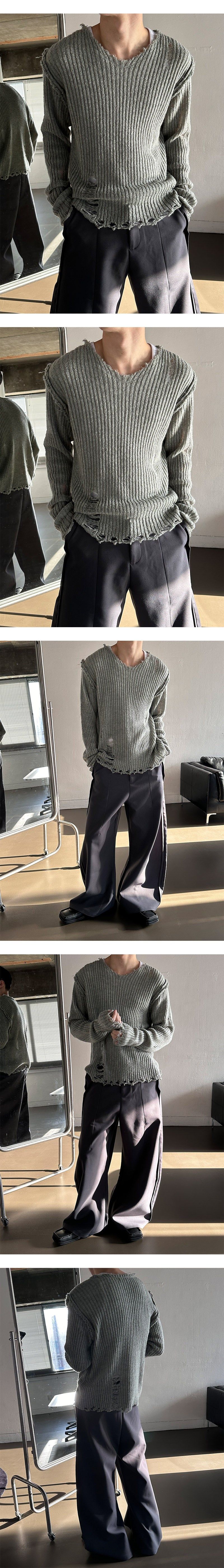  [Unisex] Wide over flare slacks(2color)