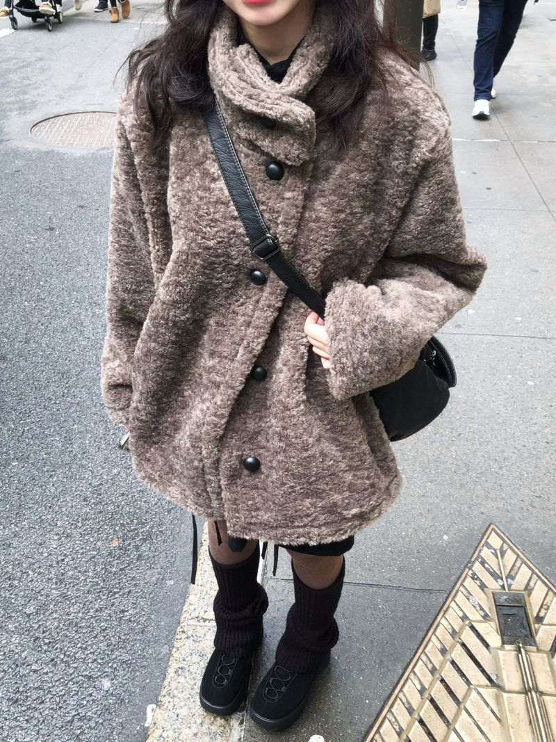 Gumi Suede Fur Coat (4c)