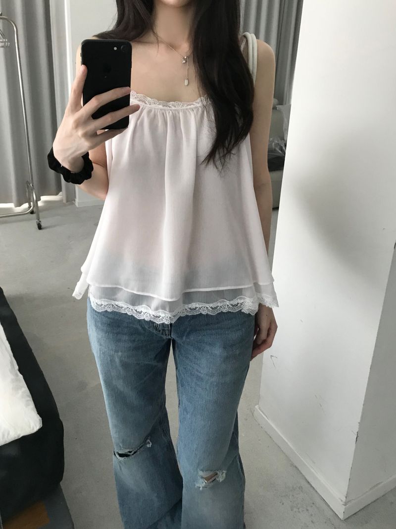 Perrier Frill Top (3 colors)