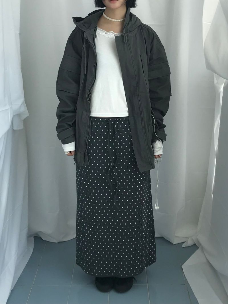 mode dot flow skirt