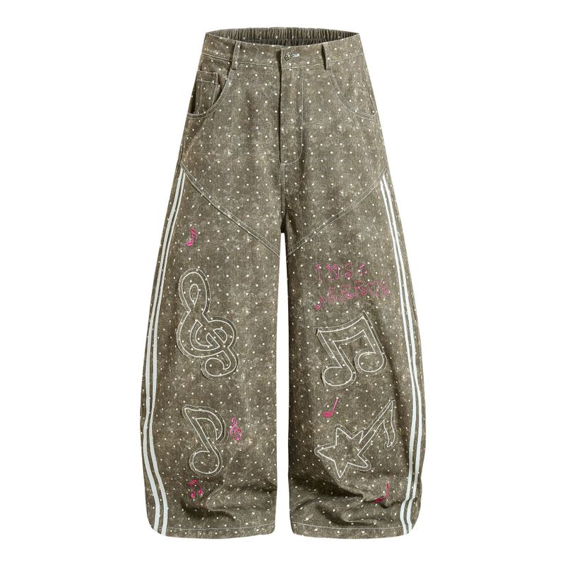 Cozy&Kitsch(コージーアンドキッチ)の「Noel Dot Washed Graphic Wide Pants(Pants)」