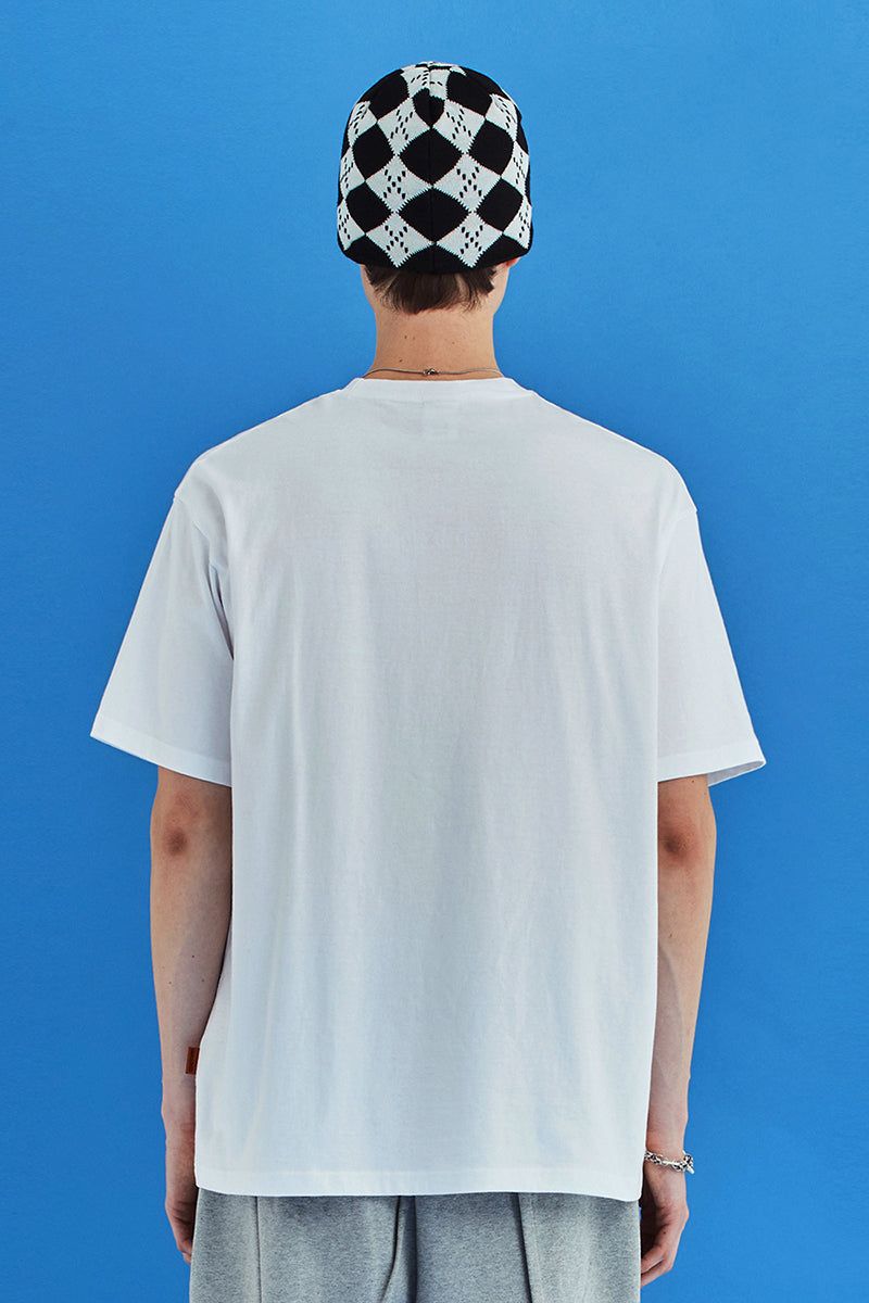 OVAL LOGO T SHIRT / WHITE