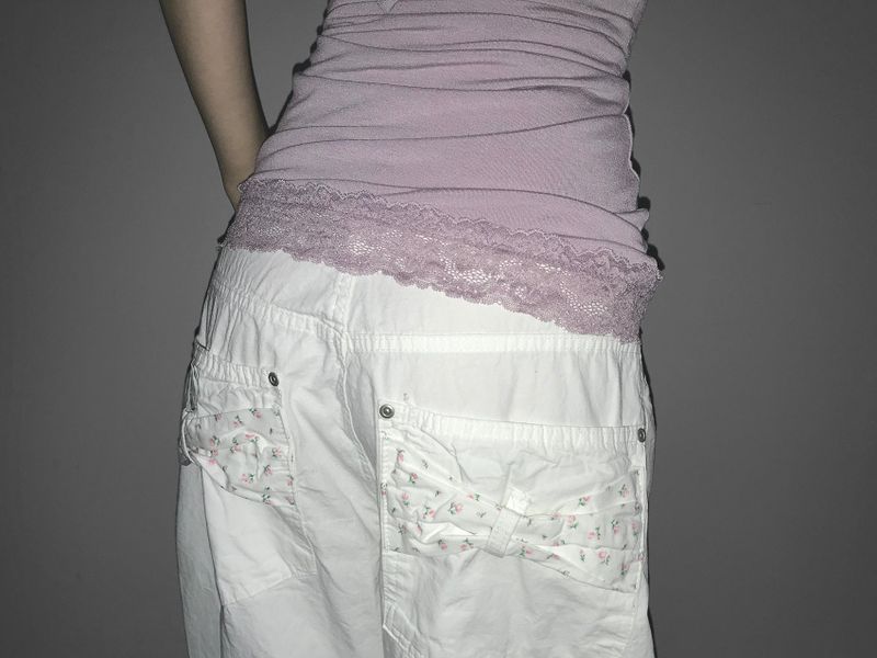 anemone flower ribbon pt(2 color)