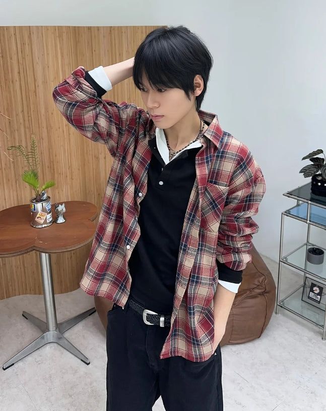 SATIIIZ(サティーズ)の「Hayes Vintage Check Shirt(Tops)」