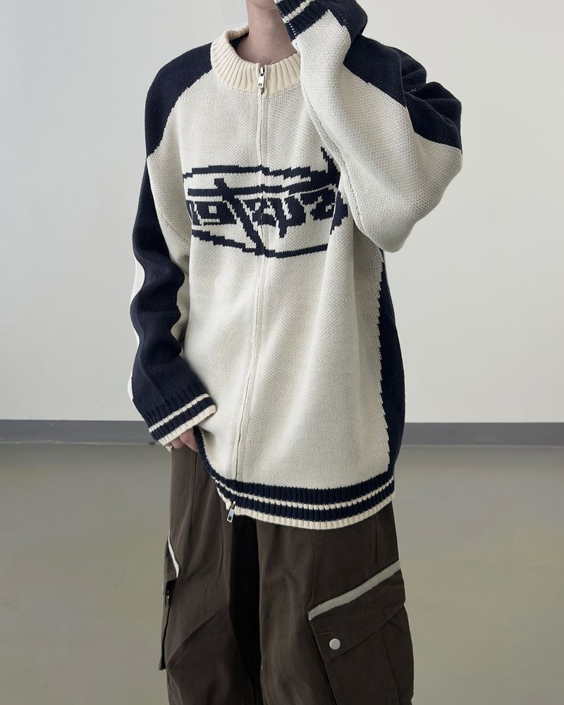 Corel Two-Way Raglan Knit Zip-Up