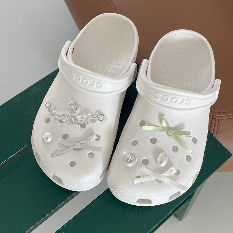 [made]glossy ribbon ver resin shoes charm set 