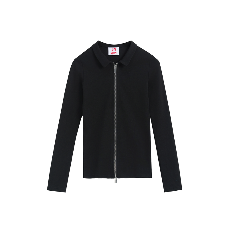 SAIANZI（サイアンズ）の「 slim-fit zipper cardigan（Tops）」