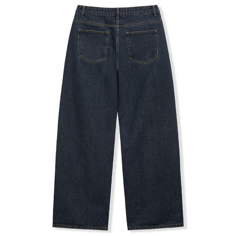 Basic Wide Denim Pants - 3COLOR