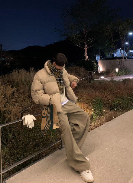 [In-house production]  First Corduroy Cargo String Wide Pants
