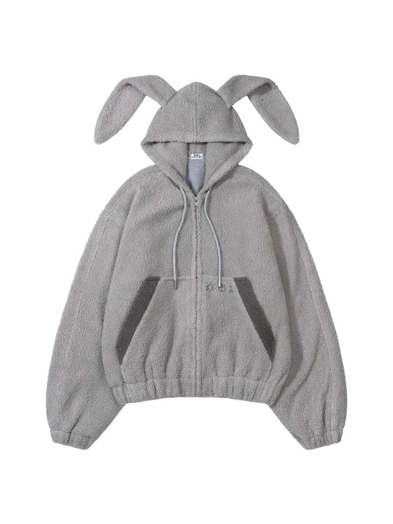 EARTHJIGU（アースジグ）の「フラッフィー バニー ジャケット (GRAY)（ジャケット/アウター）」