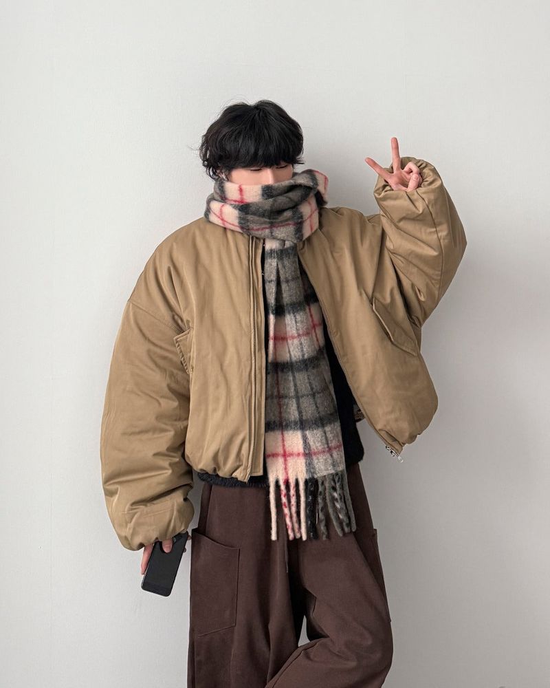 Azir Wool Check Muffler