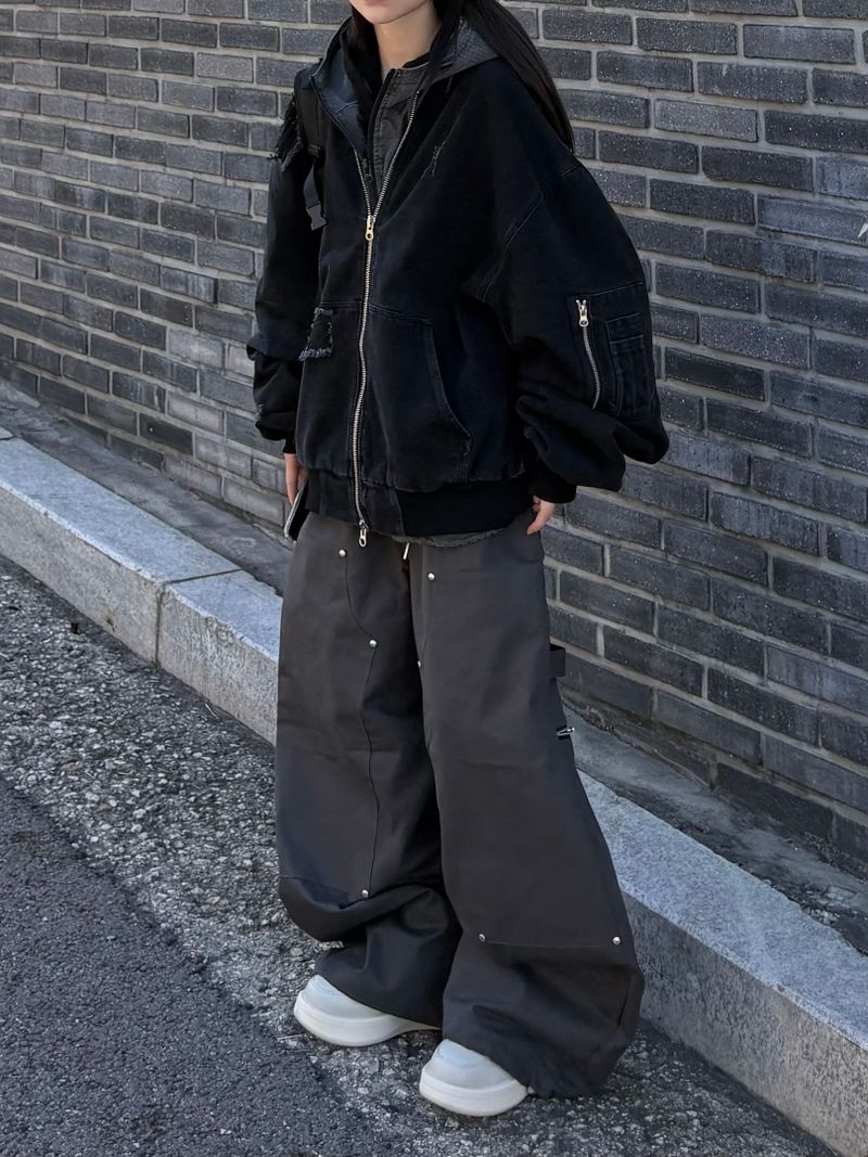 ripstop two-way hood jumper