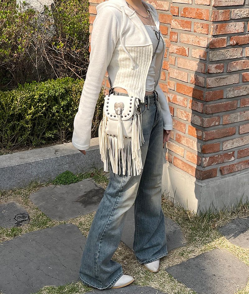 Washing Vintage Denim Bootcut Pants