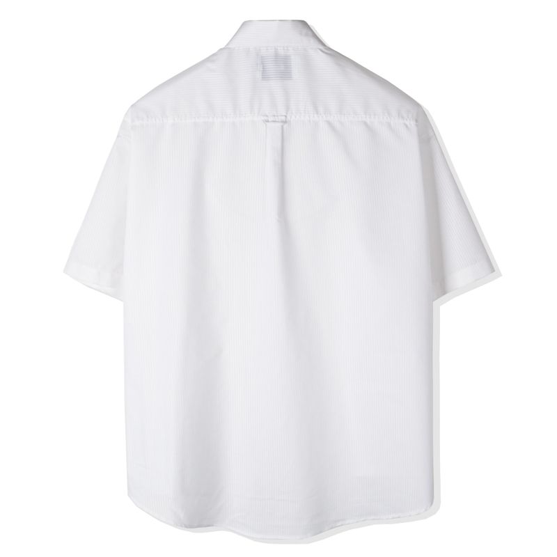 DOBLE HOLDER STRIPE HALF SHIRT WHITE