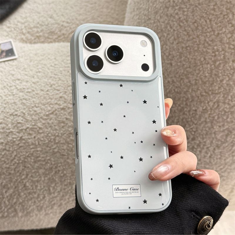 Summer Blue Star Drop Coating DIY Theme iPhone Case