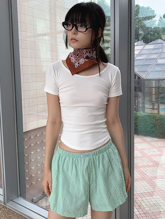 MODAL U-NECK TEE (4C)