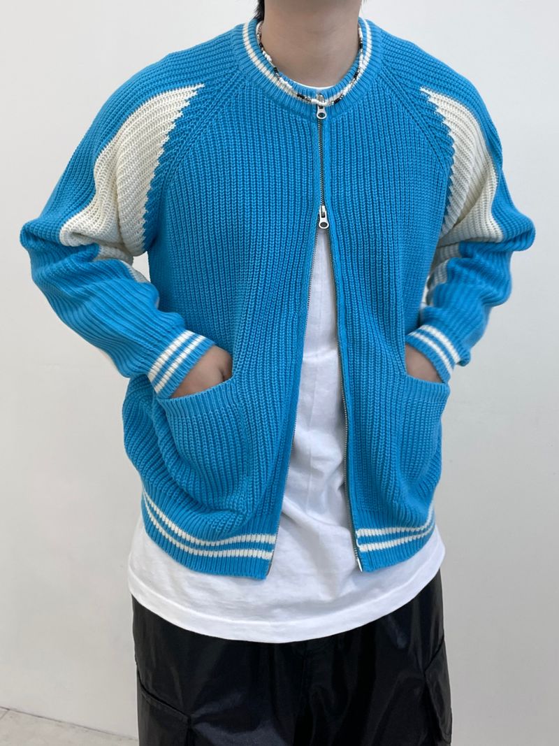 Nordi varsity knit zip-up 4C