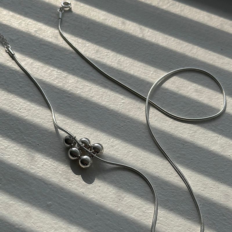 [925silver] Grape necklace
