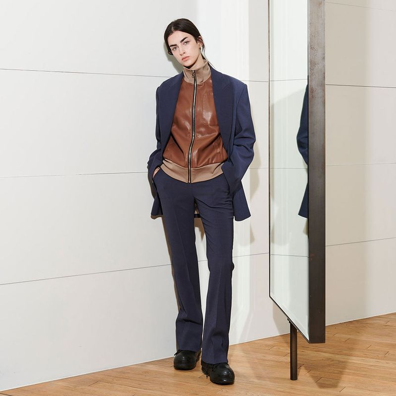  MORGAN BOOTSCUT PANTS, STEEL BLUE