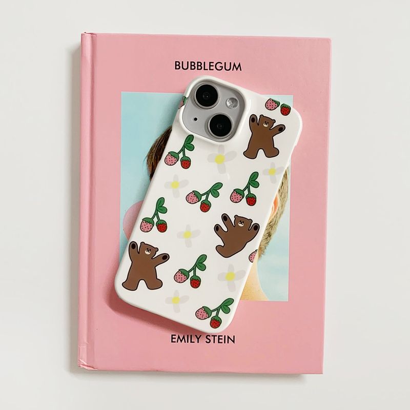 Dancing bear glossy hard case