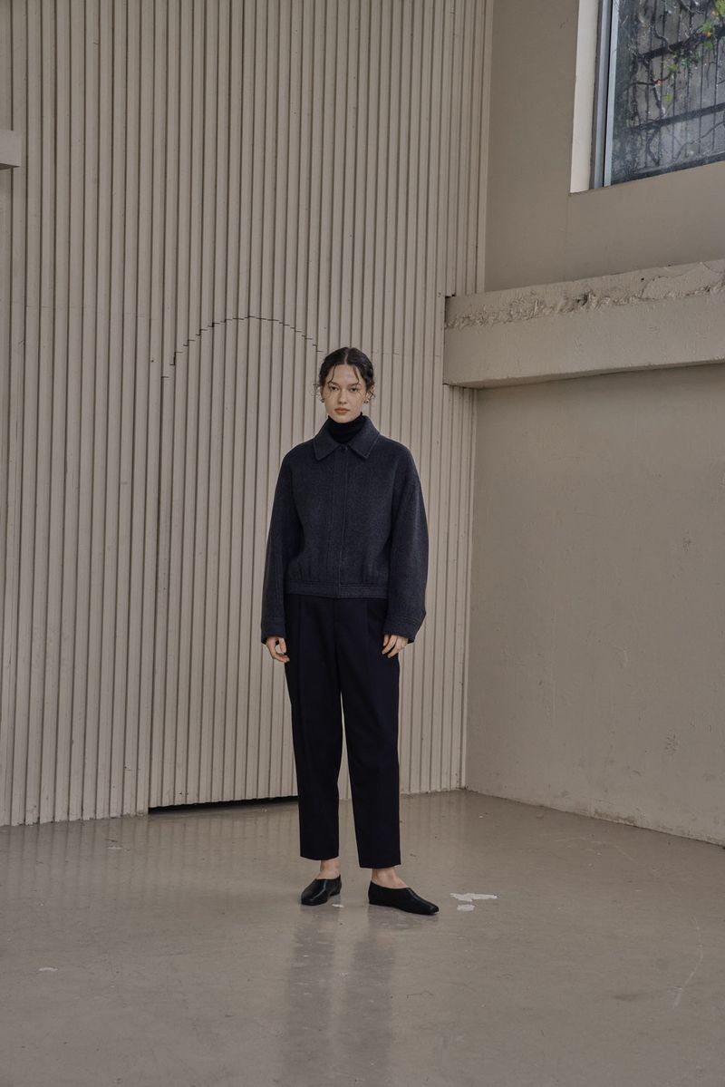 cle(クレ)の「BLOUSON WOOL JACKET_GRAY(Jackets/Outerwear)」