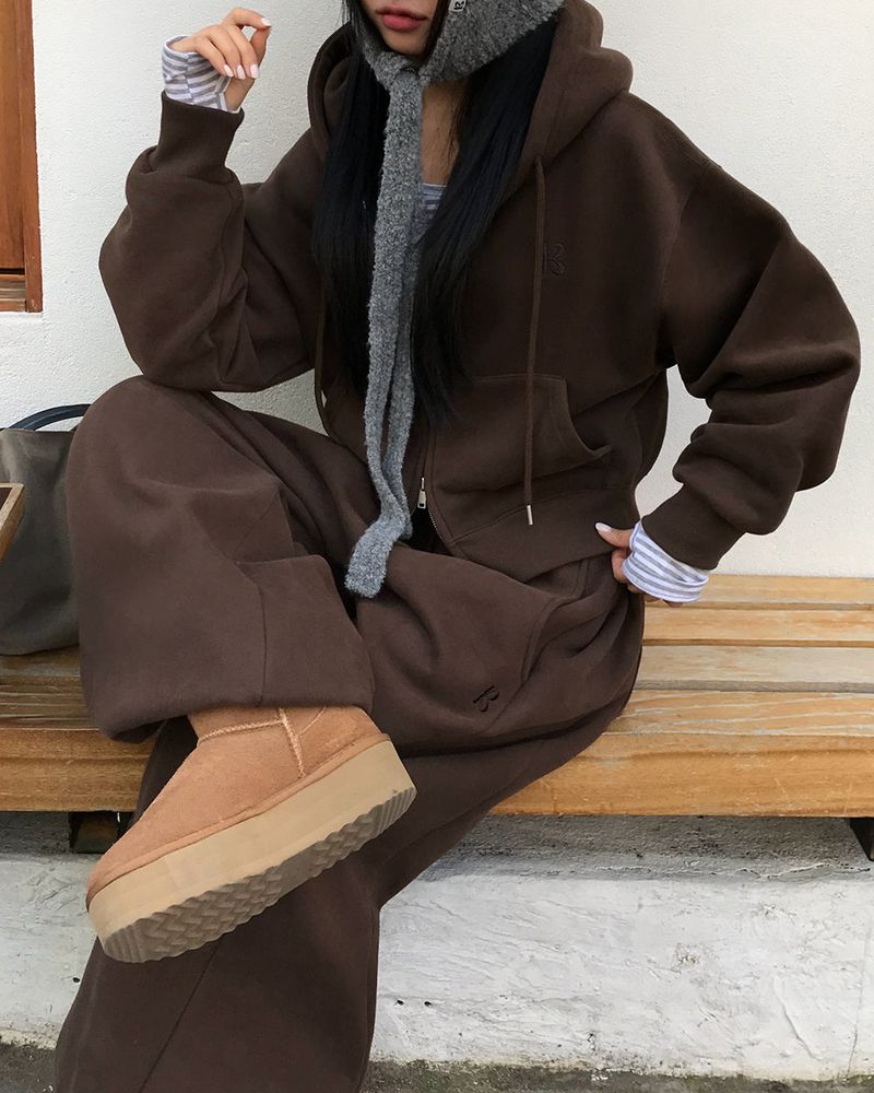 [ORIGINAL] Tibet 2-Way Cropped Hood Zip-Up