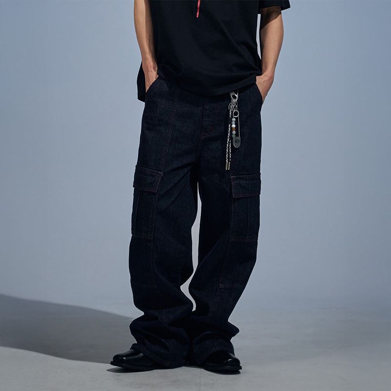 VETEZE（ベテゼ）の「Red Stitch Indigo Cargo Denim Pants（Pants）」