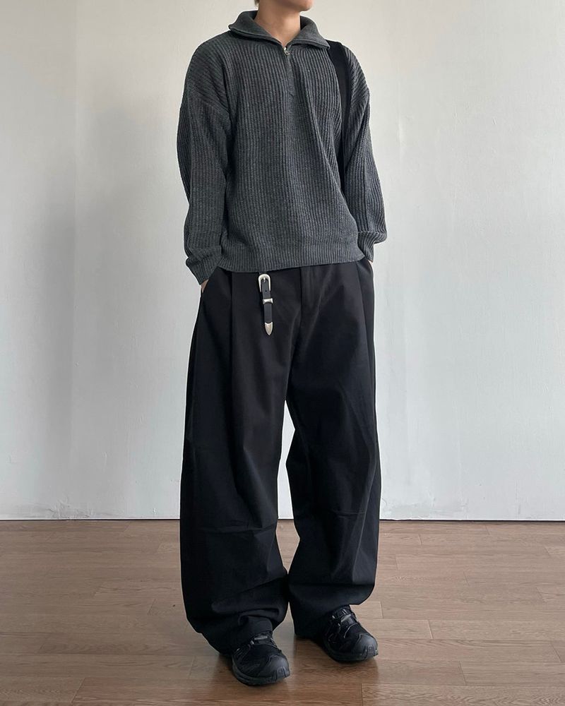 Tony Curved Cotton Pants