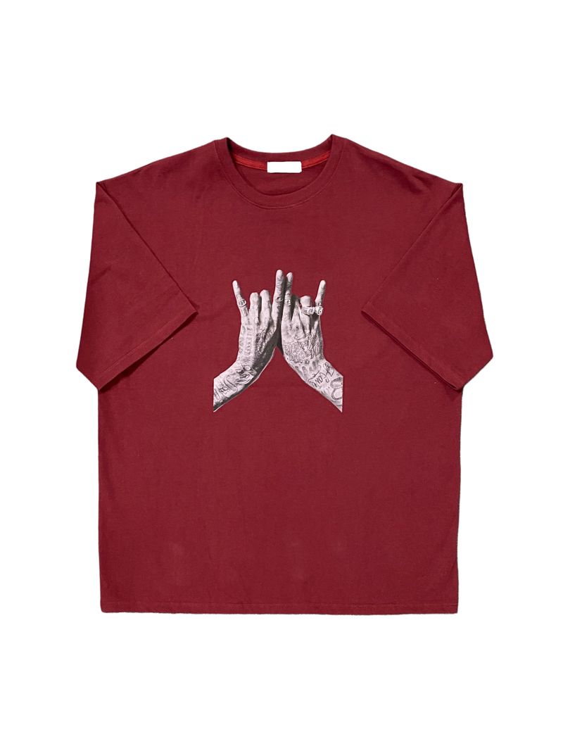 Sign Cut Over Short Sleeve Tee 4C