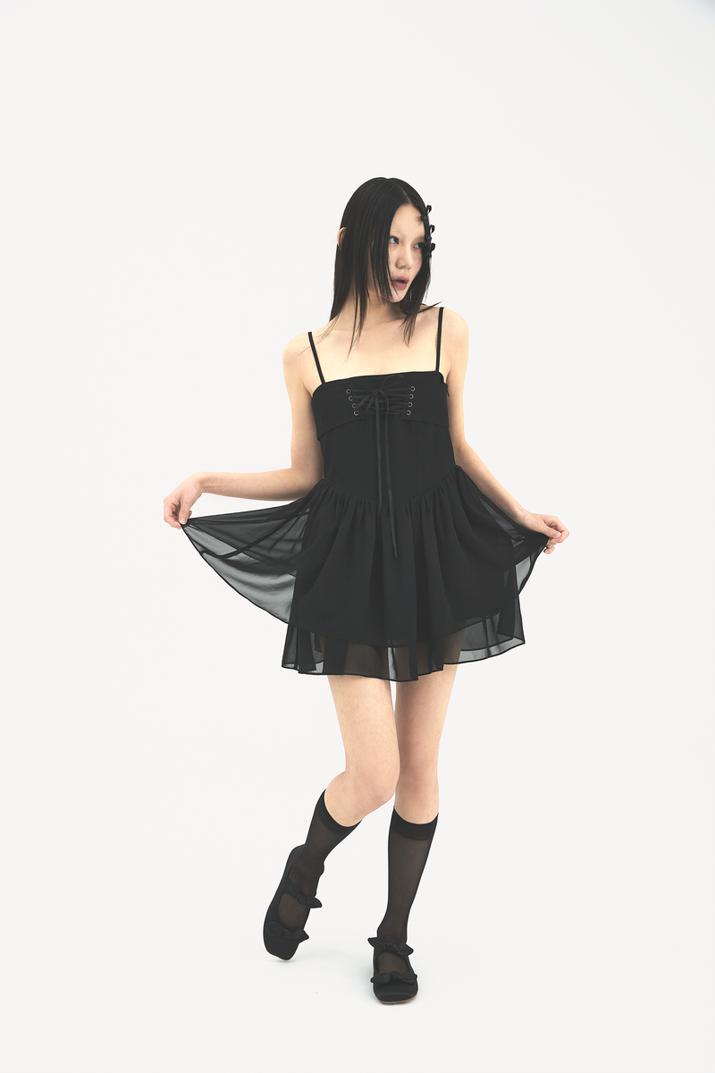 Bustier dress Black