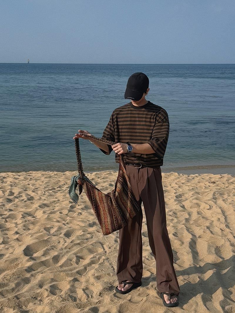 ASCLO Deep Two Tuck Wide Slacks (4color)