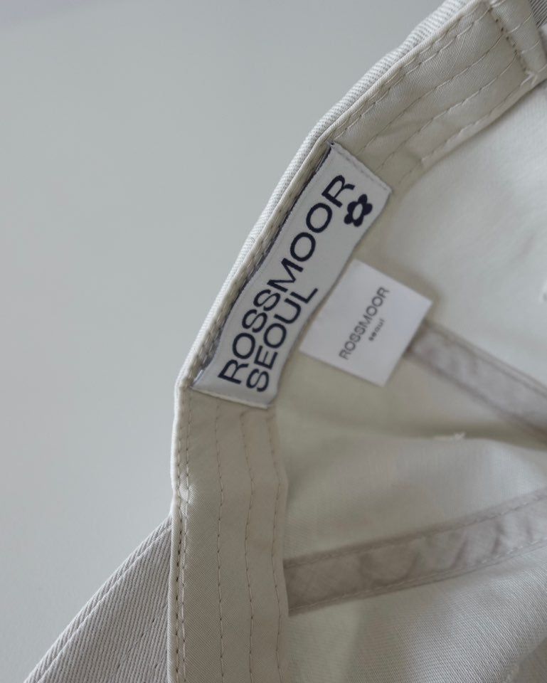 Logo cap _ivory gray