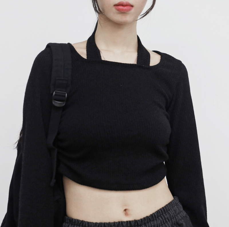 NONCODE（ノンコード）の「Devina Halterneck Knitwear（Tops）」