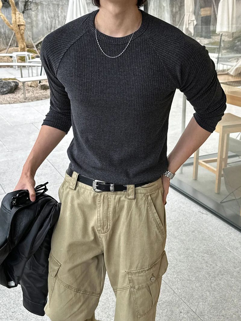 lemenne（ルメンヌ）の「LMN ネスリブラグランマッスル長袖Tシャツ (3 colors)（トップス）」